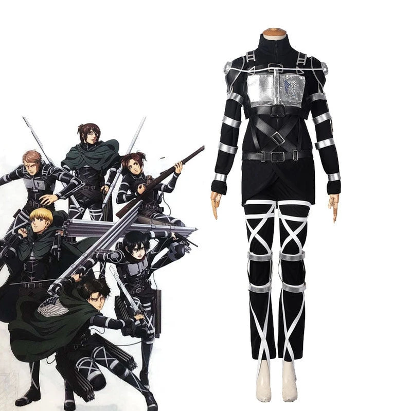 Attack On Titan 4 The Final Season Rivaille Superhero Outfit Shingeki No Kyojin Team Armour Uniform Halloween Cosplay Costumes 3 Attack On Titan 4 The Final Season Rivaille Superhero Outfit Shingeki No Kyojin Team Armour Uniform Halloween Cosplay Costumes