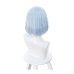 Anime Date A Live Origami Tobiichi Short Light Blue Cosplay Wigs -Cosplay 10163727148 1251689313