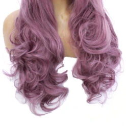 Multi-size Women Lace Front Wigs Long Curly Mixed Purple Cosplay Wigs -Cosplay 10443733398 729774117