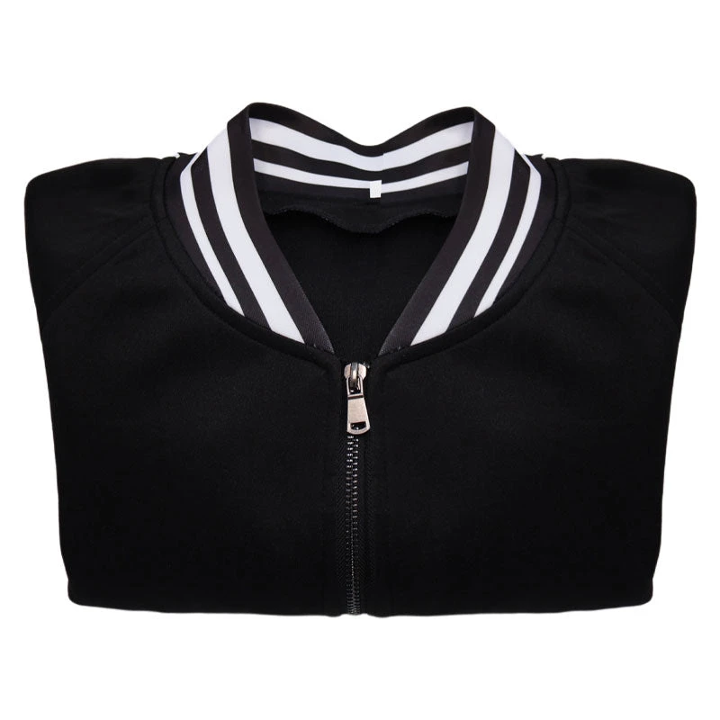 The Addams Family Wednesday Addams Baseball Jersey Cosplay Costumes 12 The Addams Family Wednesday Addams Baseball Jersey Cosplay Costumes - Image 10