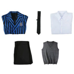 The Addams Family Wednesday Addams Eugene Otinger Nevermore Academy Uniform Cosplay Costumes -Cosplay 10 8e338047 7392 4eb3 bcfd e5186ed20f72