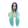 Lace Front Wigs 60cm Long Straight Dark Blue Fade Light Blue Cosplay Wigs 2 Lace Front Wigs 60cm Long Straight Dark Blue Fade Light Blue Cosplay Wigs -Cosplay 11008062469 729774117