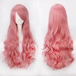 Women Wavy Sweet 80cm Long Pink Red Orange Red Lolita Fashion Wigs With Bangs -Cosplay 11 b3410cbe 1f93 4a89 b1b1 f2ab3a83ee2a