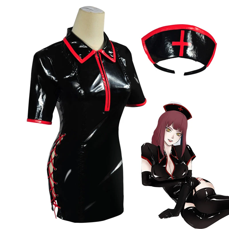 Anime Chainsaw Man Makima Power Nurse Uniform Cosplay Costumes 14 Anime Chainsaw Man Makima Power Nurse Uniform Cosplay Costumes - Image 12