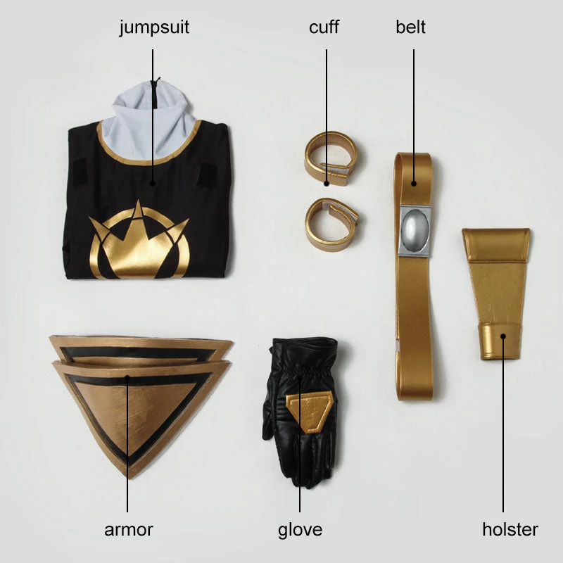 Mighty Morphin Power Rangers Asuka Abaranger Abare Black Cosplay Costumes 6 Mighty Morphin Power Rangers Asuka Abaranger Abare Black Cosplay Costumes - Image 4