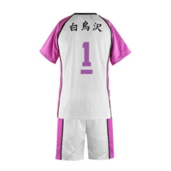 Anime Haikyuu Shiratorizawa Academy Ushijima Wakatoshi T-Shirt Uniform Cosplay Costume -Cosplay 123