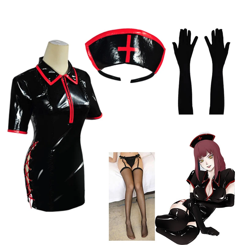 Anime Chainsaw Man Makima Power Nurse Uniform Cosplay Costumes 15 Anime Chainsaw Man Makima Power Nurse Uniform Cosplay Costumes - Image 13