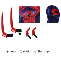 Spider-Man: Across The Spider-Verse Spider-Man 2099 Miguel O'Hara Jumpsuit Cosplay Costumes -Cosplay 12 f00c26d3 4043 4544 beca 9115ad880b3e