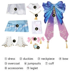 Game Genshin Impact Springbloom Missive Kamisato Ayaka Lolita Cosplay Costumes 16 Game Genshin Impact Springbloom Missive Kamisato Ayaka Lolita Cosplay Costumes -Cosplay 13 3