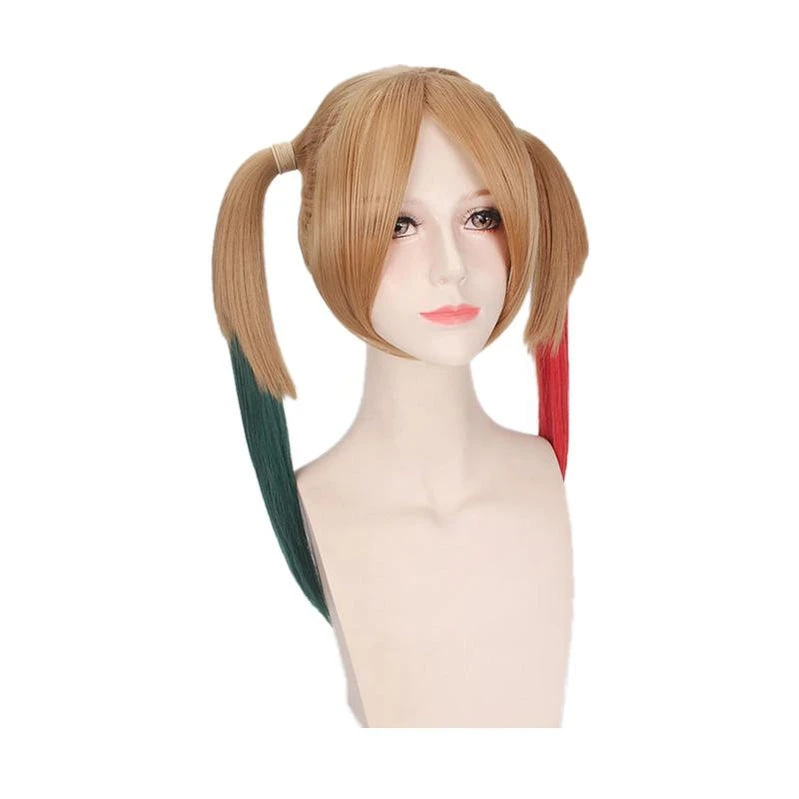 Movie Suicide Squad Harley Quinn Long Red And Green Cosplay Wigs 4 Movie Suicide Squad Harley Quinn Long Red And Green Cosplay Wigs - Image 2