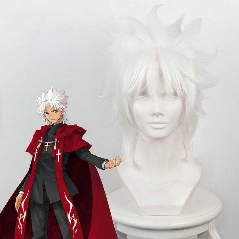 FGO Fate Grand Order Amakusa Shirou Tokisada Shirou Kotomine White Cosplay Wig 3 FGO Fate Grand Order Amakusa Shirou Tokisada Shirou Kotomine White Cosplay Wig