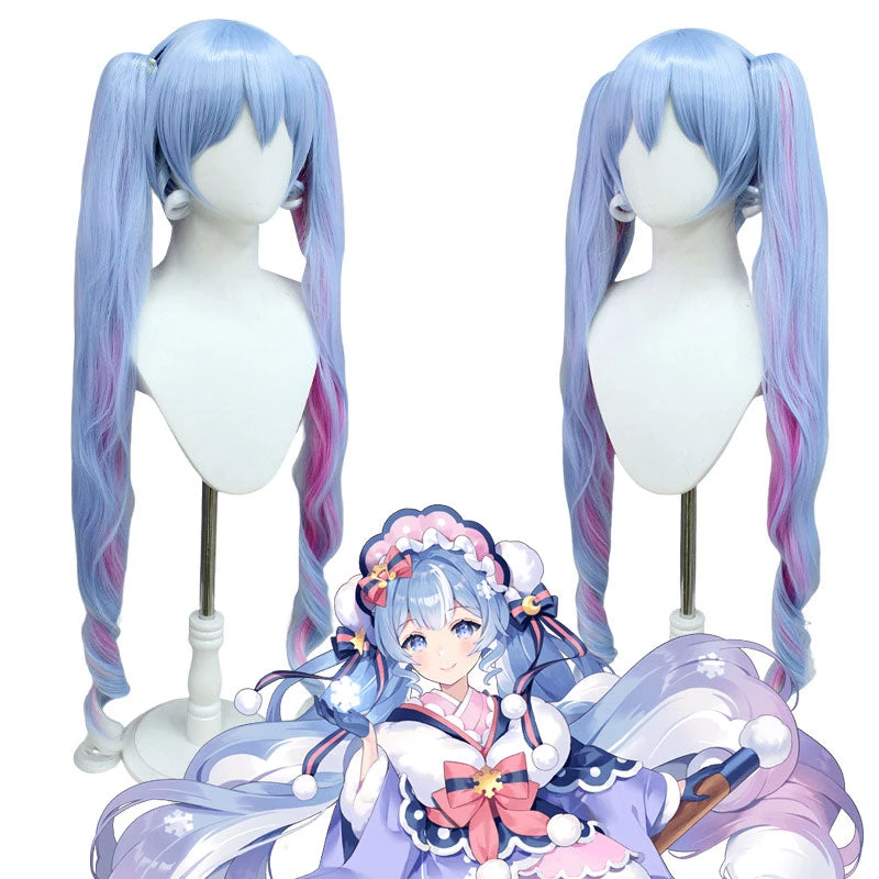 Anime Vocaloid SNOW MIKU 2023Miku Cosplay Wigs 3 Anime Vocaloid SNOW MIKU 2023Miku Cosplay Wigs