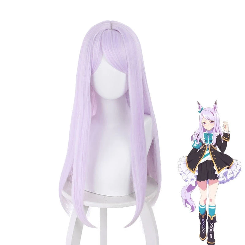 Game Uma Musume Pretty Derby Mejiro McQueen Light Purple Long Cosplay Wigs 3 Game Uma Musume Pretty Derby Mejiro McQueen Light Purple Long Cosplay Wigs