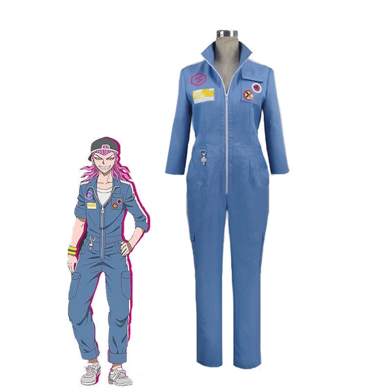 Anime Danganronpa 2: Goodbye Despair Kazuichi Souda Blue Uniform Cosplay Costumes 3 Anime Danganronpa 2: Goodbye Despair Kazuichi Souda Blue Uniform Cosplay Costumes