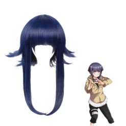 Anime Naruto Hyuga Hinata Childhood Blue Cosplay Wigs With Free Headbands