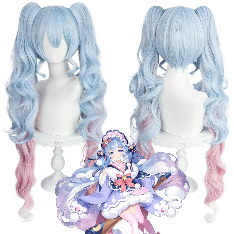 Vocaloid Hatsune Miku Snow Miku 2023 Cosplay Wig 3 Vocaloid Hatsune Miku Snow Miku 2023 Cosplay Wig