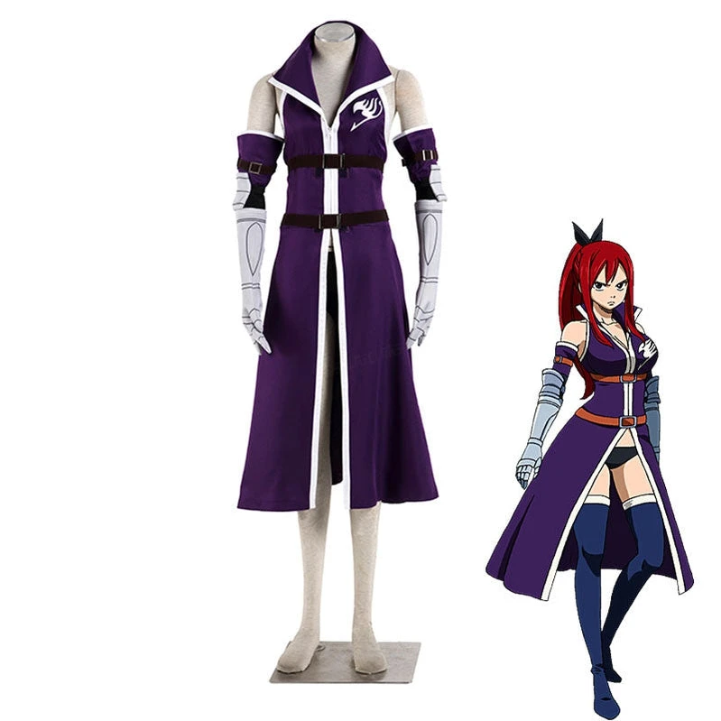 Anime Fairy Tail Erza Scarlet Cosplay Costume 3 Anime Fairy Tail Erza Scarlet Cosplay Costume