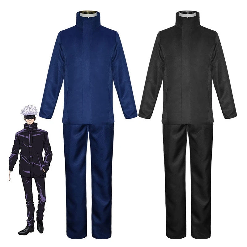 Anime Jujutsu Kaisen Satoru Gojo Child Outfits Cosplay Costume With Blindfold 3 Anime Jujutsu Kaisen Satoru Gojo Child Outfits Cosplay Costume With Blindfold