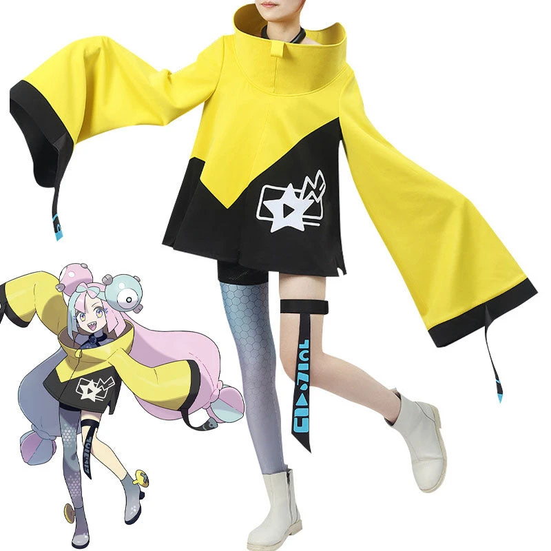Anime Pokemon Scarlet And Violet Iono Cosplay Costume 3 Anime Pokemon Scarlet And Violet Iono Cosplay Costume