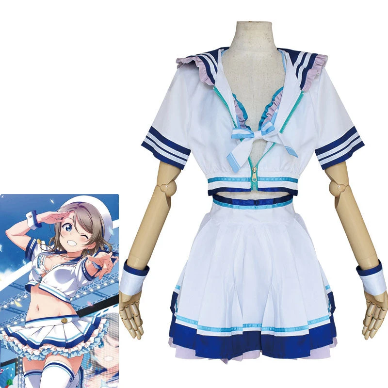 Anime Love Live! Sunshine!! You Watanabe Cosplay Costumes 3 Anime Love Live! Sunshine!! You Watanabe Cosplay Costumes