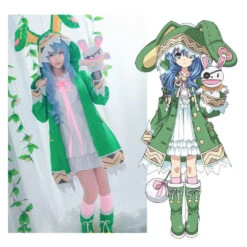 Anime Date A Live Yoshino Himekawa Green Coat Outfits Cosplay Costume