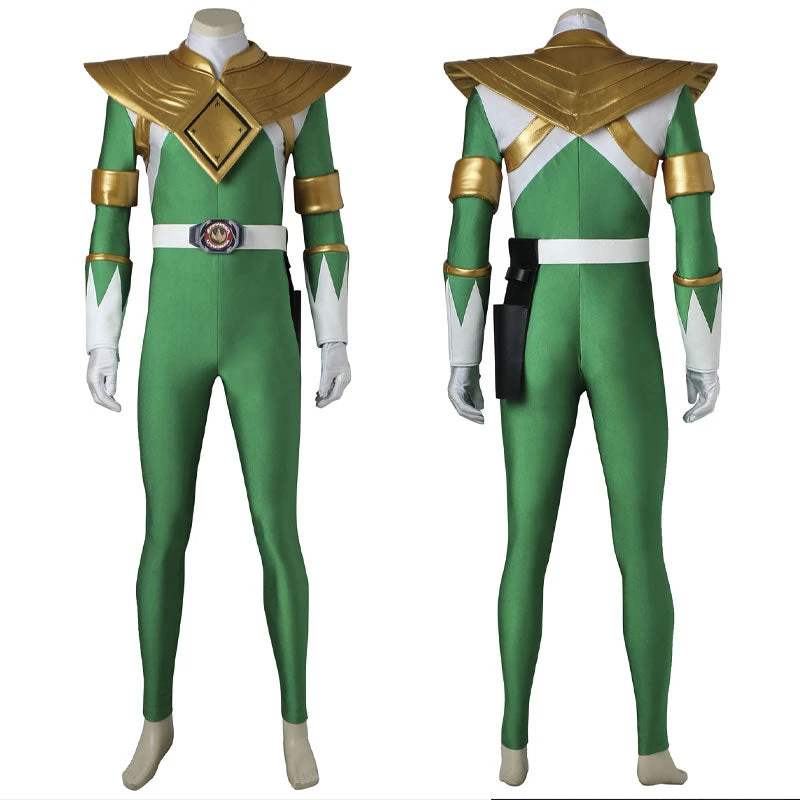 Mighty Morphin Power Rangers Tommy Oliver Green Ranger Cosplay Costumes 3 Mighty Morphin Power Rangers Tommy Oliver Green Ranger Cosplay Costumes