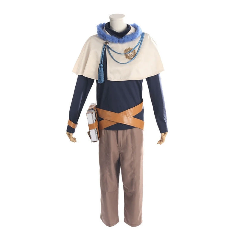 Anime Black Clover Yuno Grinberryall Outfits Cosplay Costume With Free Necklace 4 Anime Black Clover Yuno Grinberryall Outfits Cosplay Costume With Free Necklace - Image 2