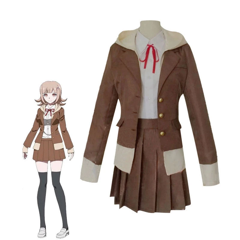 Anime Danganronpa 3: The End Of Hope's Peak High School Chiaki Nanami Uniform Cosplay Costumes 3 Anime Danganronpa 3: The End Of Hope's Peak High School Chiaki Nanami Uniform Cosplay Costumes