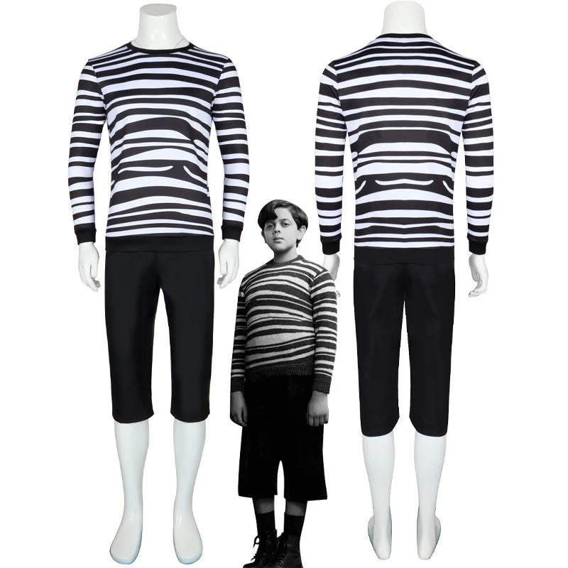 The Addams Family Pugsley Addams Cosplay Costumes 3 The Addams Family Pugsley Addams Cosplay Costumes