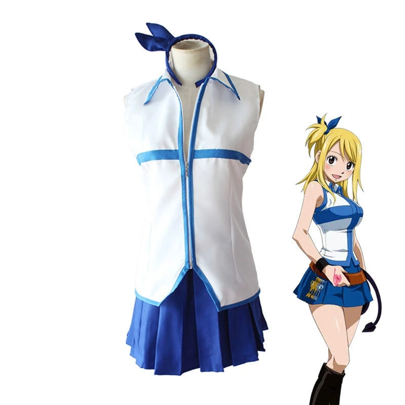 Anime Fairy Tail Lucy Heartfilia Cosplay Costume 3 Anime Fairy Tail Lucy Heartfilia Cosplay Costume