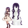 Anime Toilet Bound Hanako Kun Akane Aoi Cosplay Wig Purple Mixed Circle Shape Wig