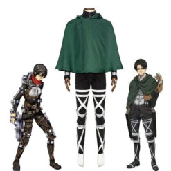 Anime Attack On Titan: The Final Season 4 Levi Ackerman Uniform Set Cosplay Costumes