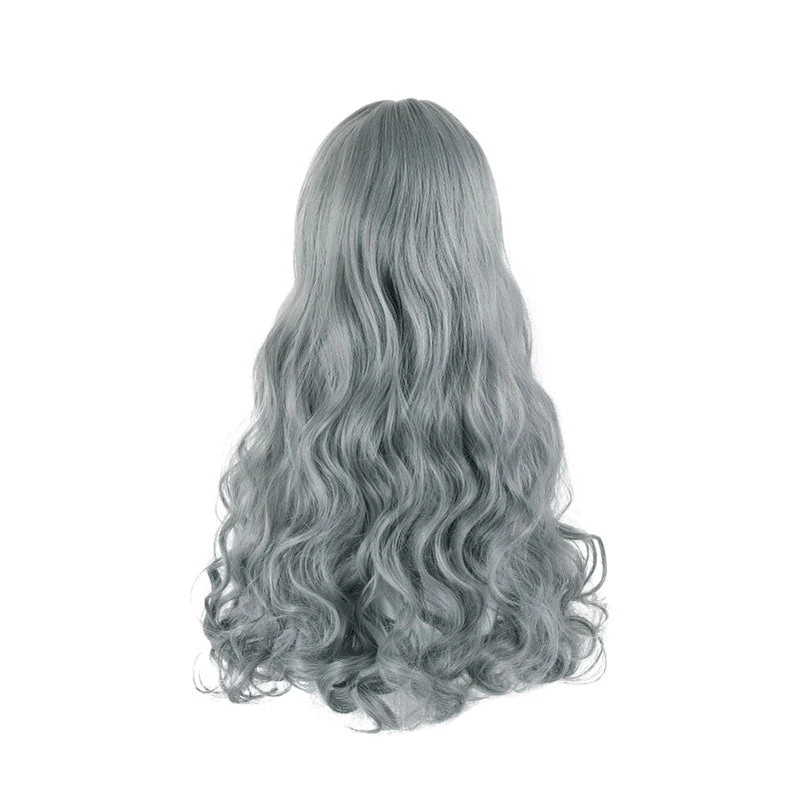 Women Fashion Long Gray Wavy Sweet Bangs Lolita Wig 8 Women Fashion Long Gray Wavy Sweet Bangs Lolita Wig - Image 6