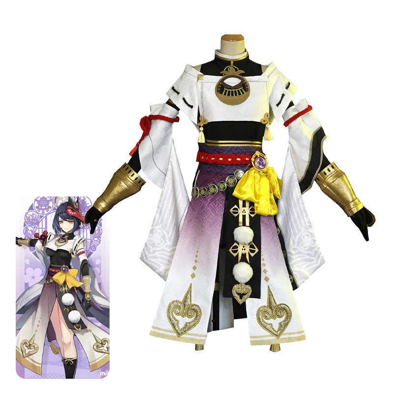 Game Genshin Impact Kujo Sara Fullset Cosplay Costumes 3 Game Genshin Impact Kujo Sara Fullset Cosplay Costumes
