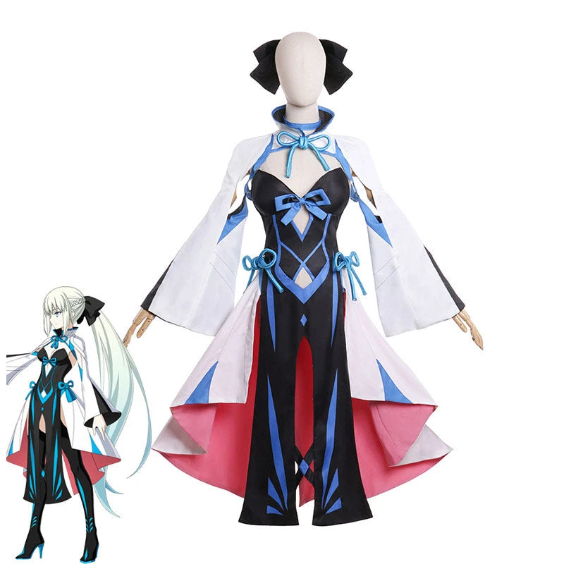 Anime Fate/Grand Order Morgan Le Fay Fullset Cosplay Costumes 3 Anime Fate/Grand Order Morgan Le Fay Fullset Cosplay Costumes
