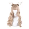 Women Fashion Long Golden Wavy Sweet Bangs Lolita Wig 2 Women Fashion Long Golden Wavy Sweet Bangs Lolita Wig -Cosplay 1 b7c694a7 3911 4496 9e6e ca0b8776f306