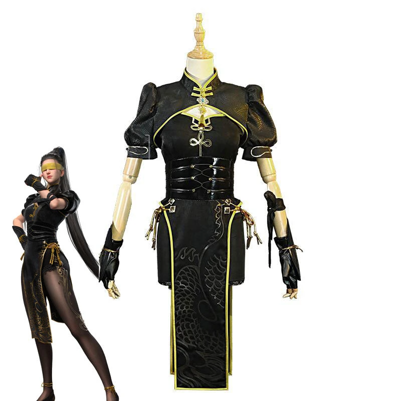 Game Naraka Bladepoint Viper Ning Cheongsam Cosplay Costumes 3 Game Naraka Bladepoint Viper Ning Cheongsam Cosplay Costumes