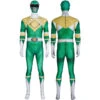 Mighty Morphin Power Rangers Yamato Tribe Knight Burai Dragon Ranger Green Ranger Cosplay Costumes