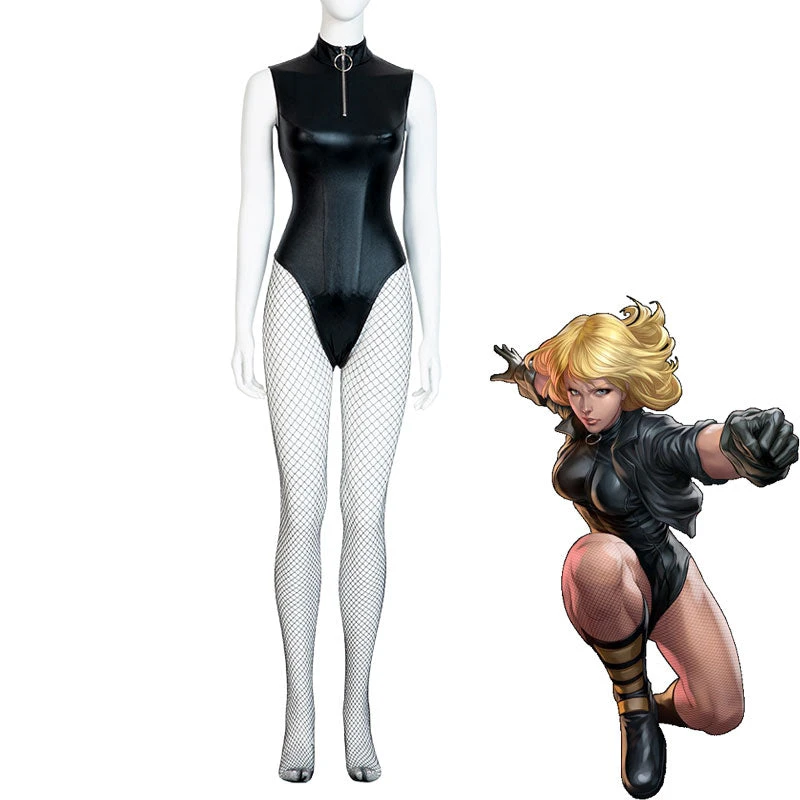 DC Comics: Dinah Drake Black Canary Swimsuit Cosplay Costumes 3 DC Comics: Dinah Drake Black Canary Swimsuit Cosplay Costumes
