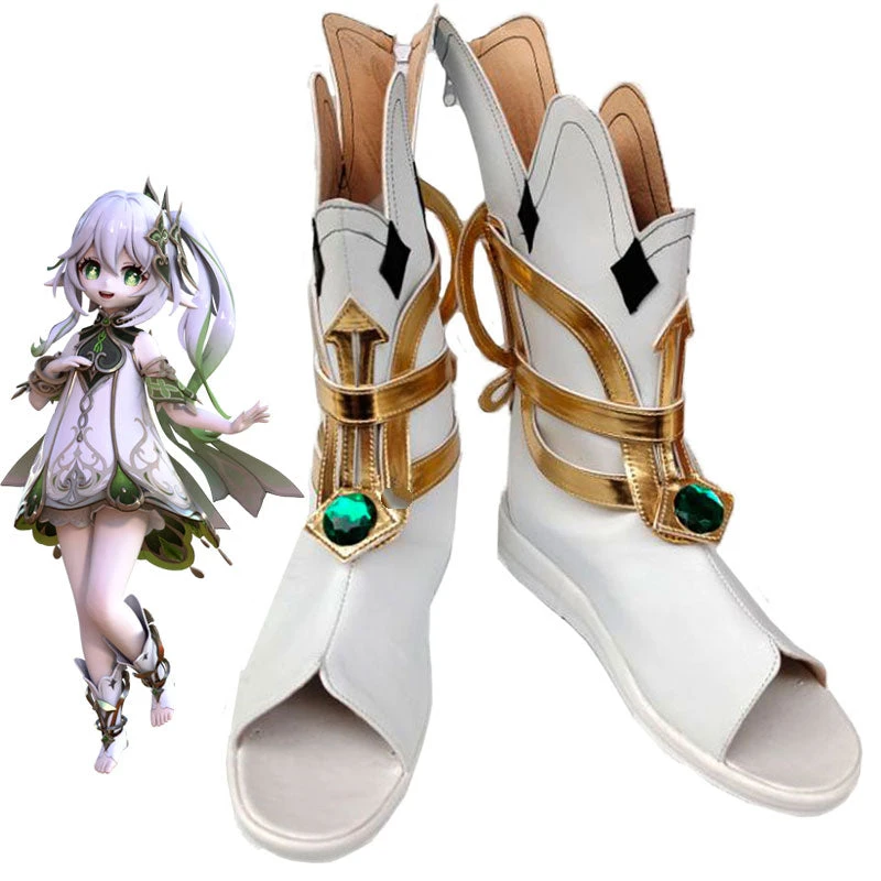Game Genshin Impact Kusanali Nahida Cosplay Shoes 3 Game Genshin Impact Kusanali Nahida Cosplay Shoes