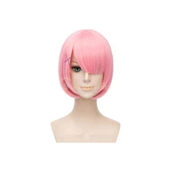 Anime Re:Zero Starting Life In Another World Rem And Ram Short Blue Pink Cosplay Wigs -Cosplay 2 1