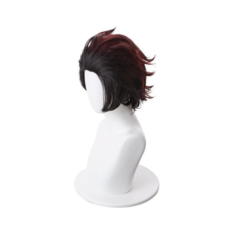 Anime Demon Slayer Kimetsu No Yaiba Tanjirou Kamado Short Wine Red Men Cosplay Wigs 4 Anime Demon Slayer Kimetsu No Yaiba Tanjirou Kamado Short Wine Red Men Cosplay Wigs - Image 2