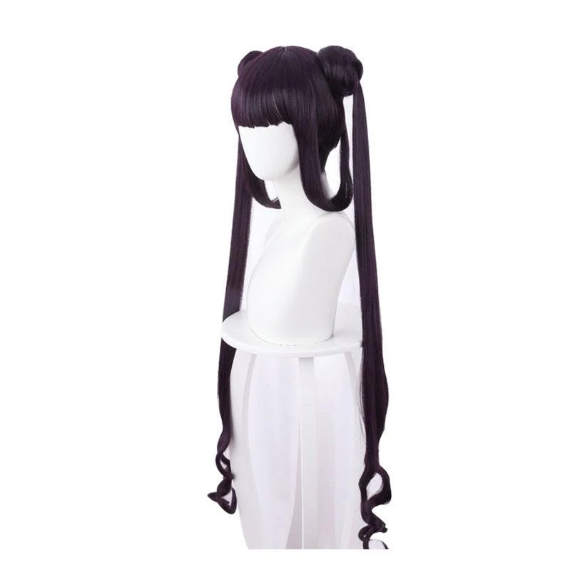 FGO Fate/Grand Order The Imperial Concubine Yang Yang Gui Fei Dark Purple Ponytail Cosplay Wig 5 FGO Fate/Grand Order The Imperial Concubine Yang Yang Gui Fei Dark Purple Ponytail Cosplay Wig - Image 3