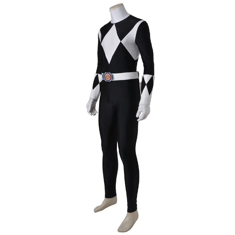Mighty Morphin Power Rangers Zack Taylor Black Ranger Cosplay Costumes 4 Mighty Morphin Power Rangers Zack Taylor Black Ranger Cosplay Costumes - Image 2