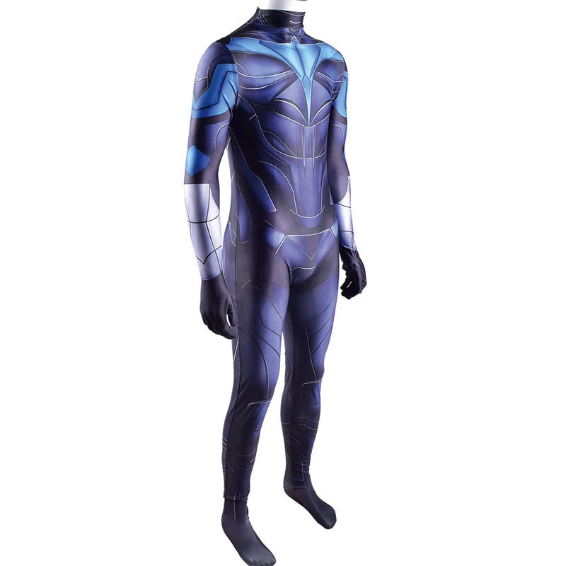 DC Teen Titans Go Nightwing Jumpsuit Cosplay Costumes 4 DC Teen Titans Go Nightwing Jumpsuit Cosplay Costumes - Image 2