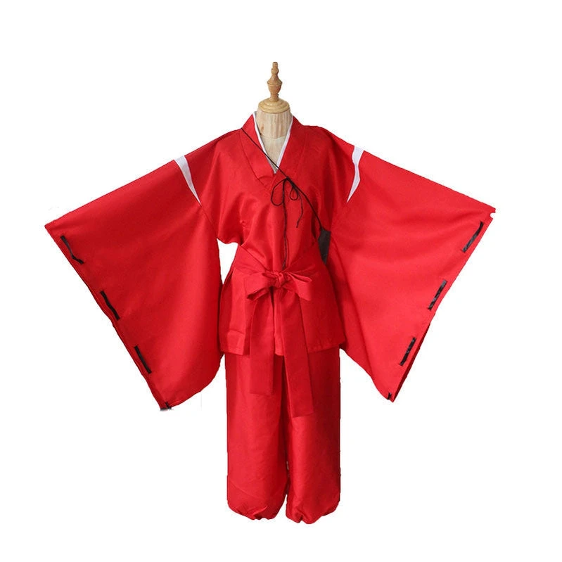 Anime Inuyasha Inuyasha Red Cosplay Costume 4 Anime Inuyasha Inuyasha Red Cosplay Costume - Image 2