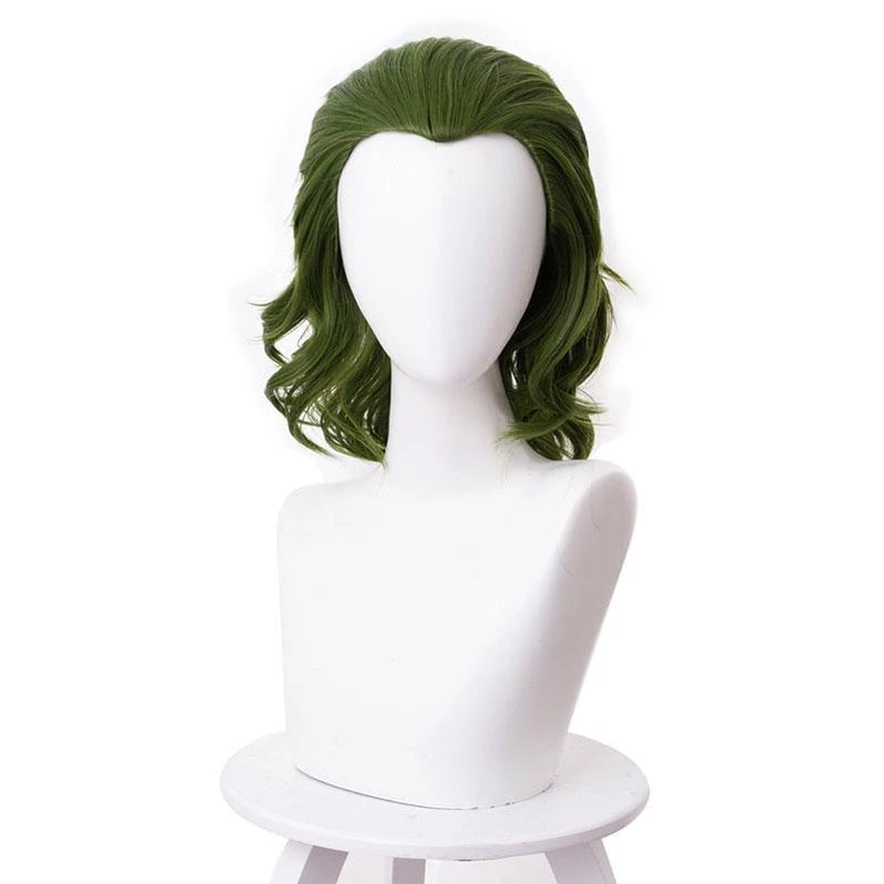 Movie Joker Halloween Green Short Cosplay Wigs 4 Movie Joker Halloween Green Short Cosplay Wigs - Image 2