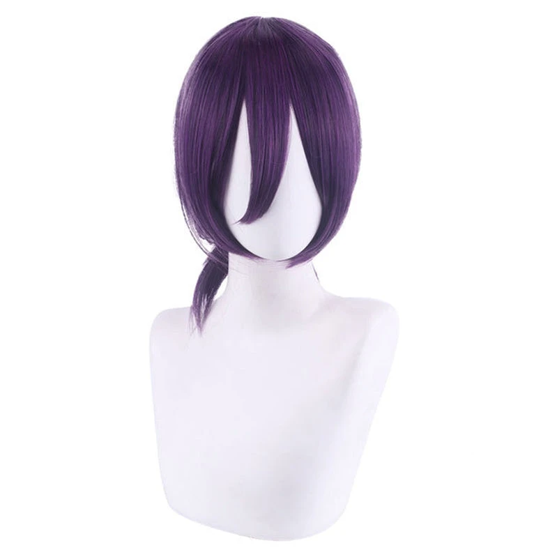 Anime Chainsaw Man Reze Purple Short Cosplay Wigs 4 Anime Chainsaw Man Reze Purple Short Cosplay Wigs - Image 2