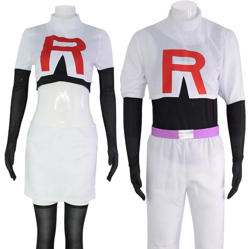 Anime Pokemon And Digimon Jessie James Uniform Cosplay Costumes 4 Anime Pokemon And Digimon Jessie James Uniform Cosplay Costumes - Image 2