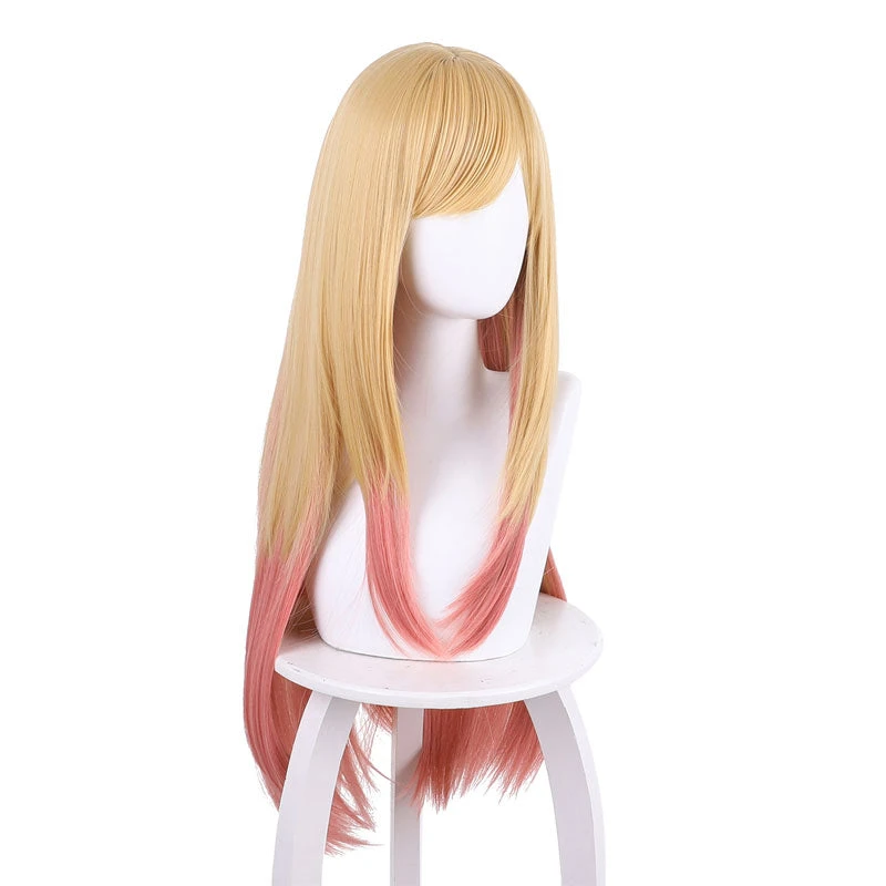 Anime My Dress-Up Darling Kitagawa Marin Yellow Gradient Pink Cosplay Wigs 4 Anime My Dress-Up Darling Kitagawa Marin Yellow Gradient Pink Cosplay Wigs - Image 2